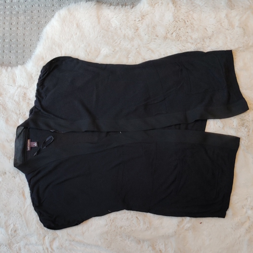 See-through, sleeveless Cardigan Vest